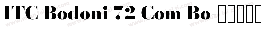 ITC Bodoni 72 Com Bo字体转换